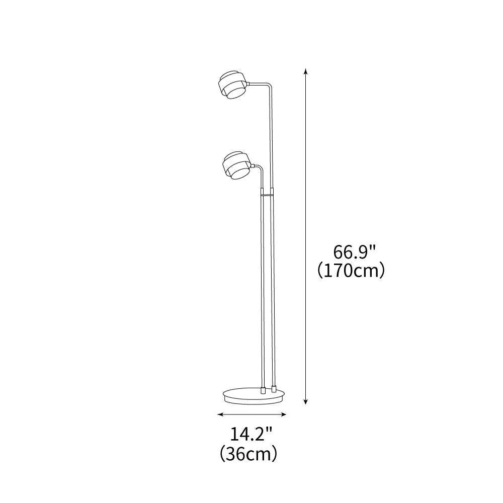 Gemini Twin Floor Lamp