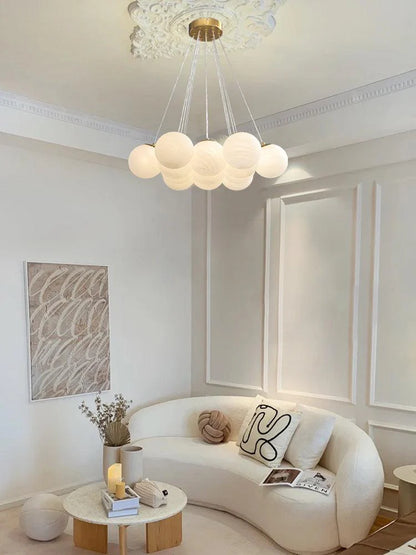 Glass Cluster Chandelier