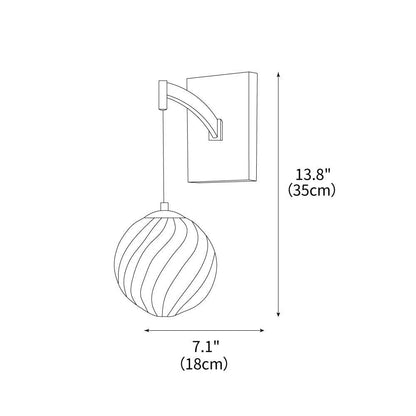 Golden Globe Wall Light