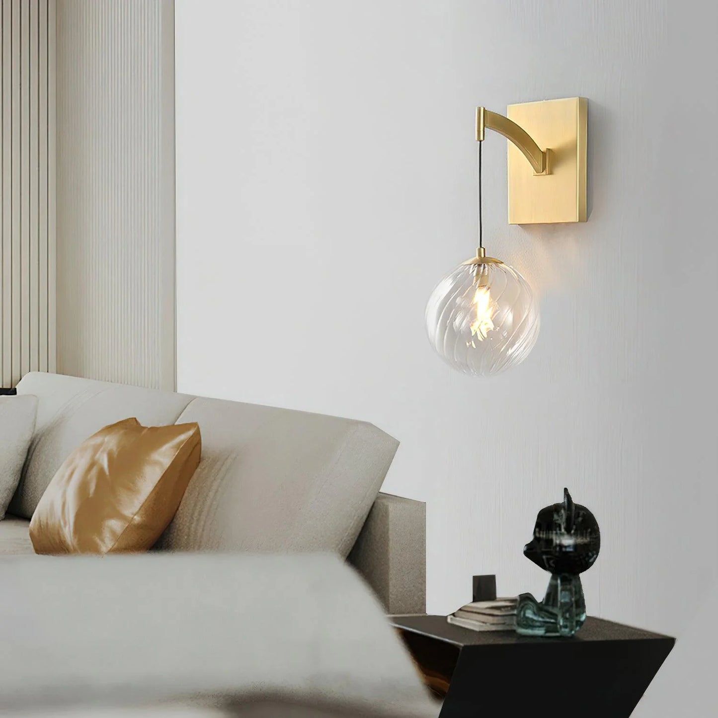 Golden Globe Wall Light