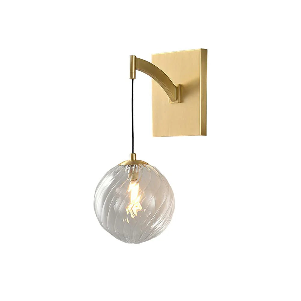 Golden Globe Wall Light