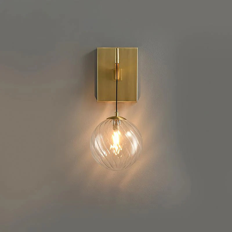 Golden Globe Wall Light