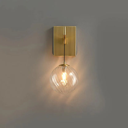 Golden Globe Wall Light