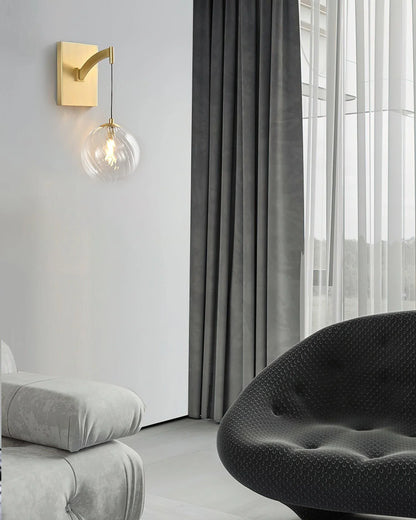 Golden Globe Wall Light