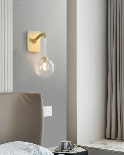 Golden Globe Wall Light
