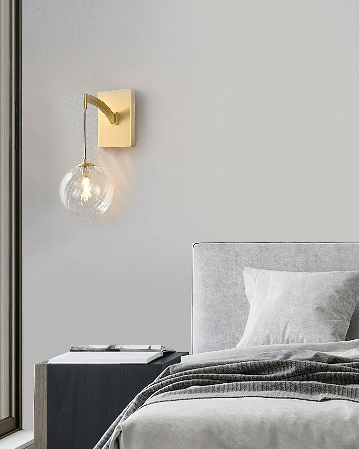 Golden Globe Wall Light