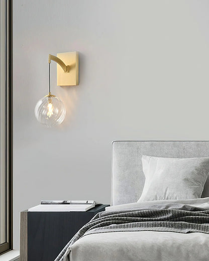 Golden Globe Wall Light