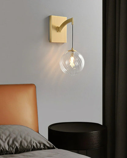 Golden Globe Wall Light