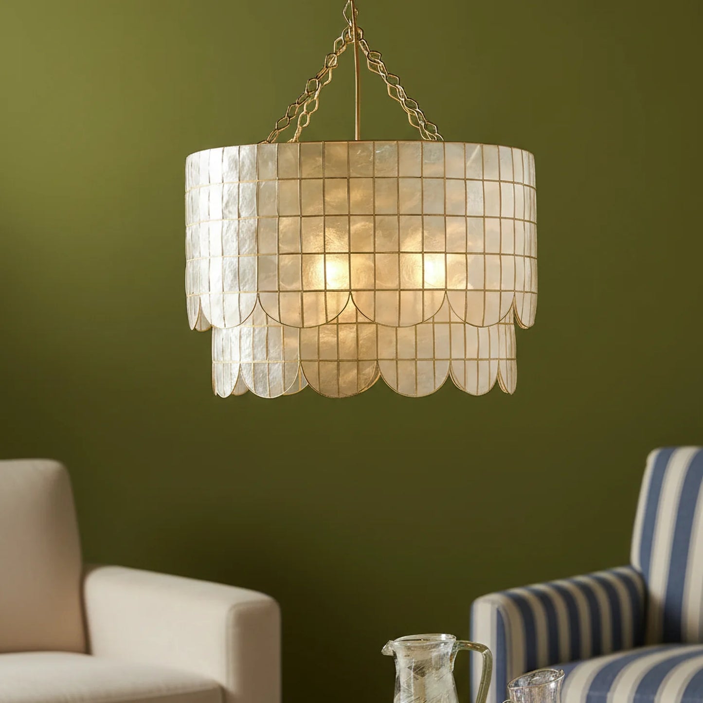 Hailee Capiz Chandelier