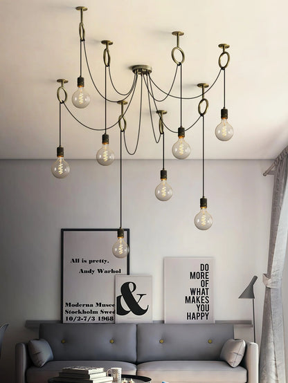 Industrial Spider Chandelier