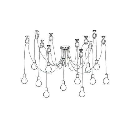 Industrial Spider Chandelier