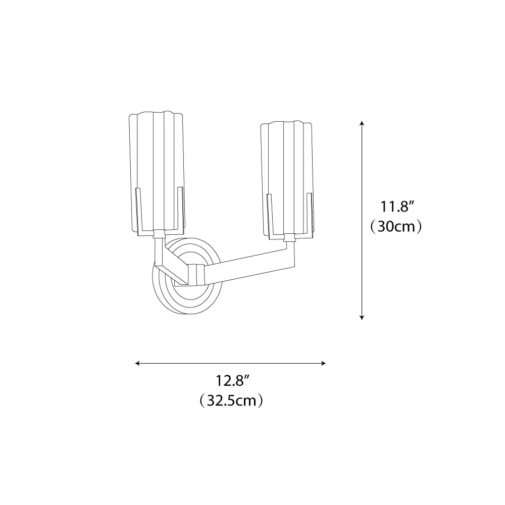 Kayla Brass Wall Lamp