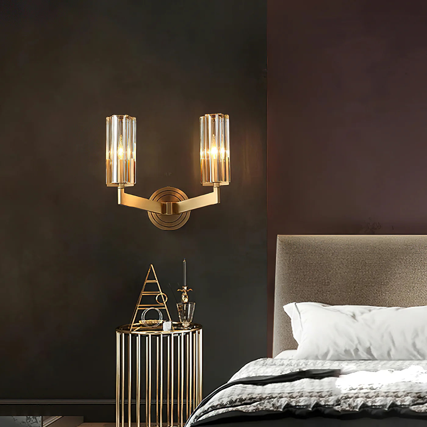 Kayla Brass Wall Lamp