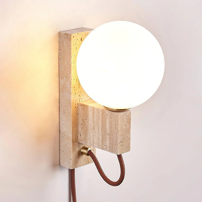 Large Ball Plug Wall Light