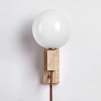 Large Ball Plug Wall Light