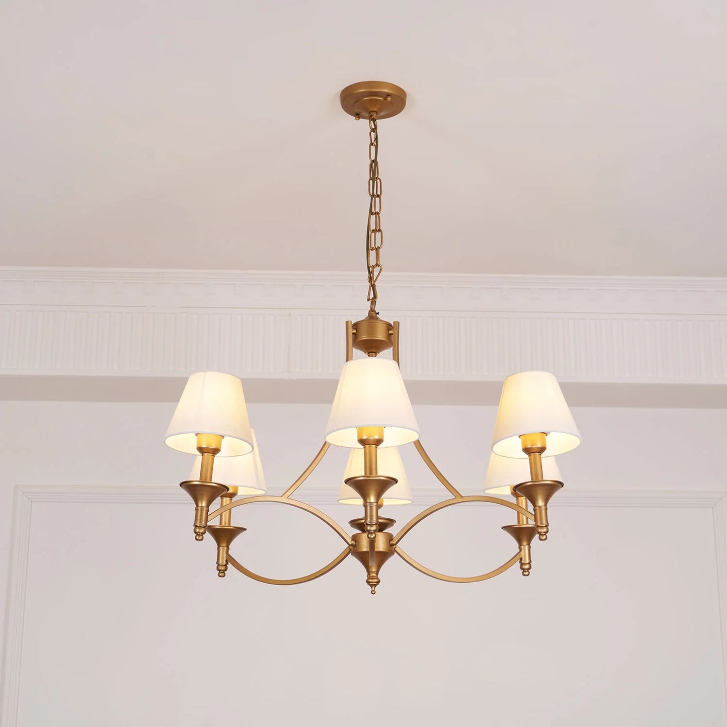 Lenore Aged Gold Chandelier