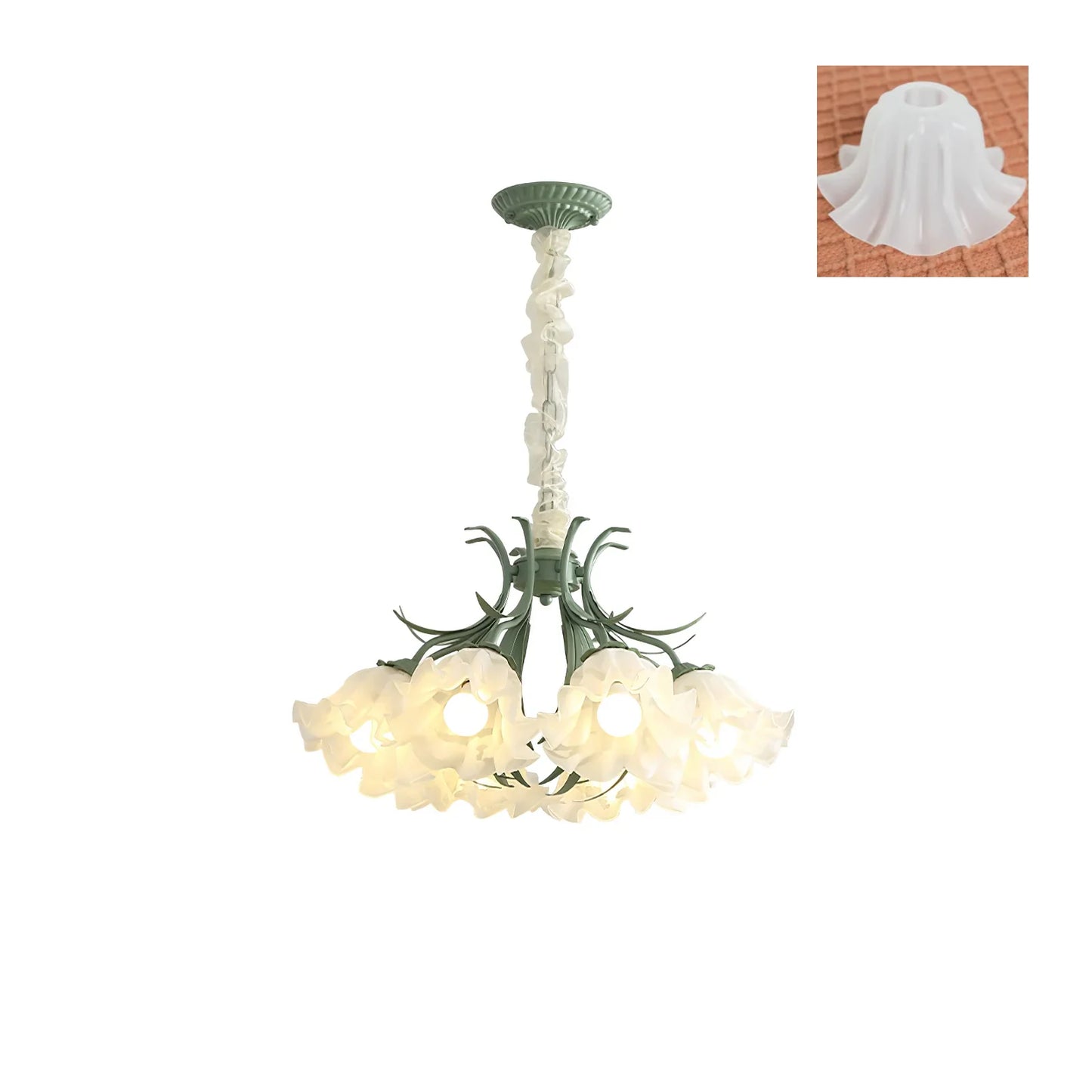 Lily of the Valley Flower Chandelier