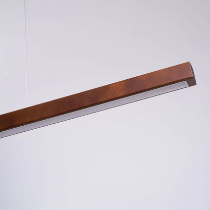 Linear Wooden Pendant Light