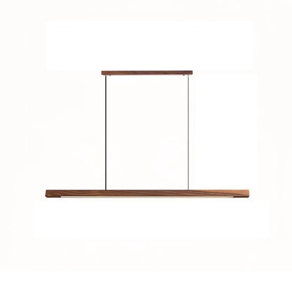 Linear Wooden Pendant Light