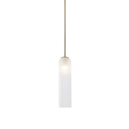 Long Tube Glass Pendant Light
