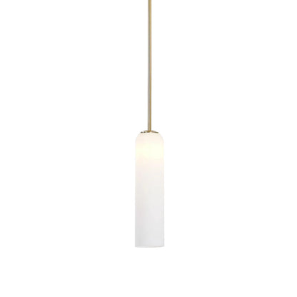 Long Tube Glass Pendant Light