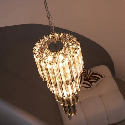 Lucente Noir Spiral Chandelier