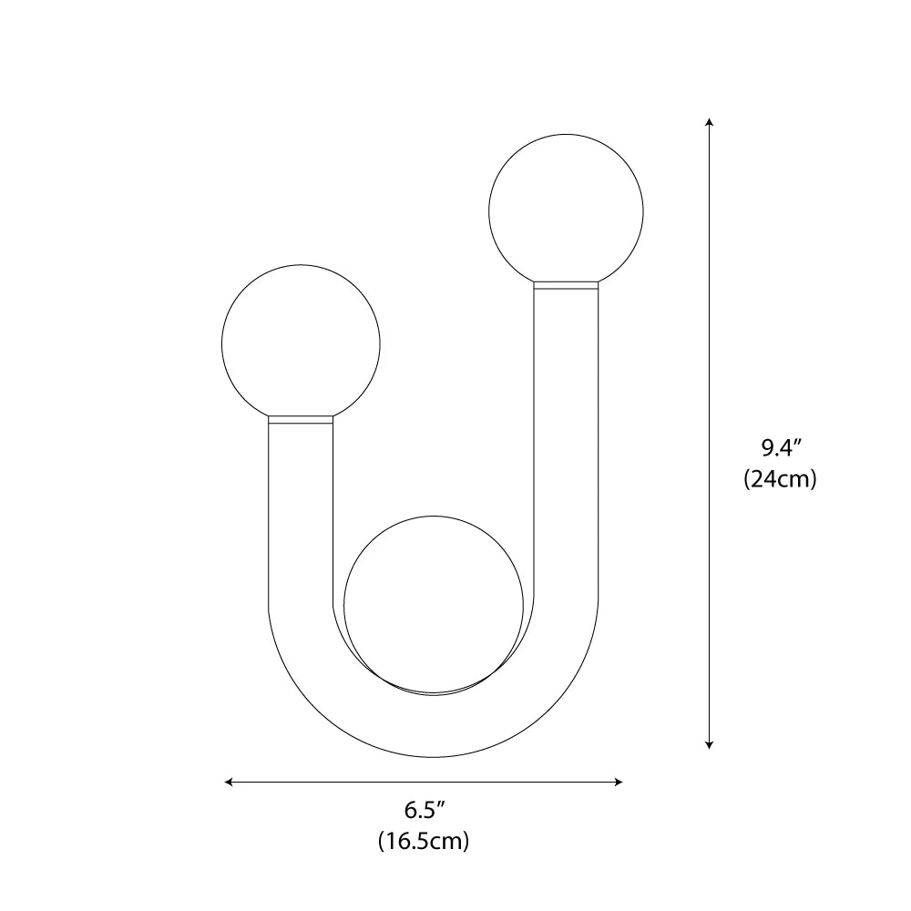 Luna U-shaped Wall Lamp