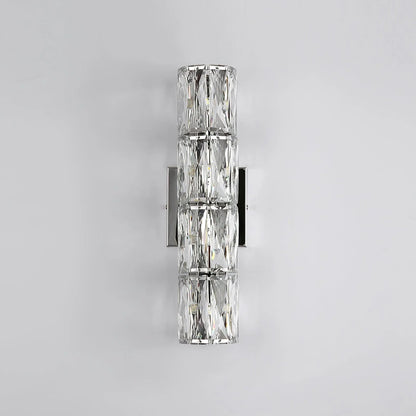 Luxury Crystal Column LED Wall Lamp