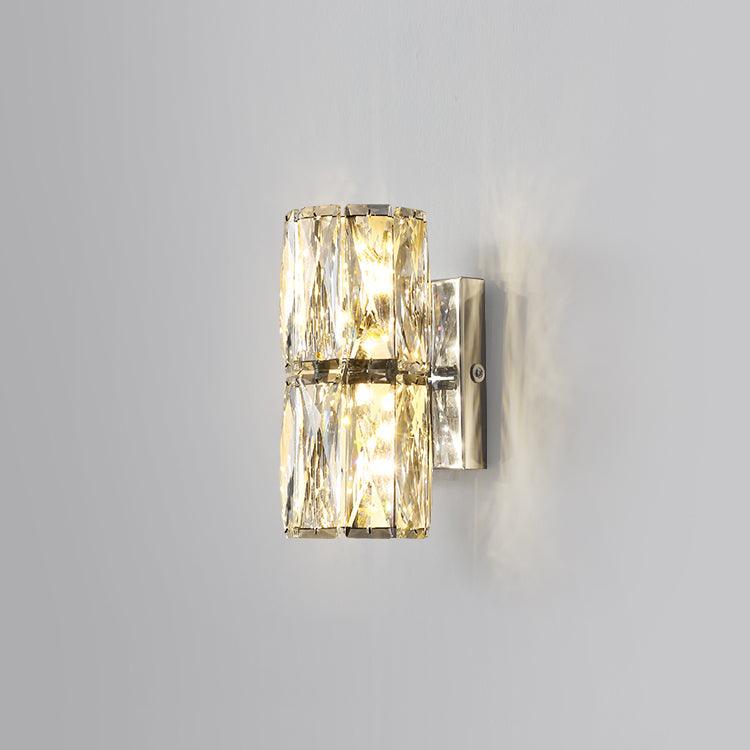 Luxury Crystal Column LED Wall Lamp