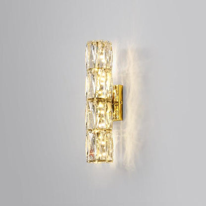 Luxury Crystal Column LED Wall Lamp