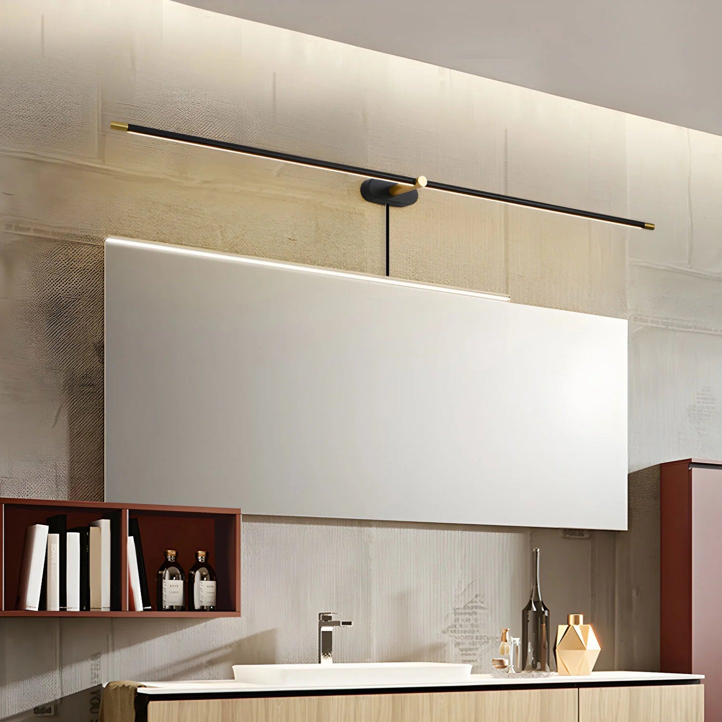 Minimalist Linear Wall Lamp with Plug