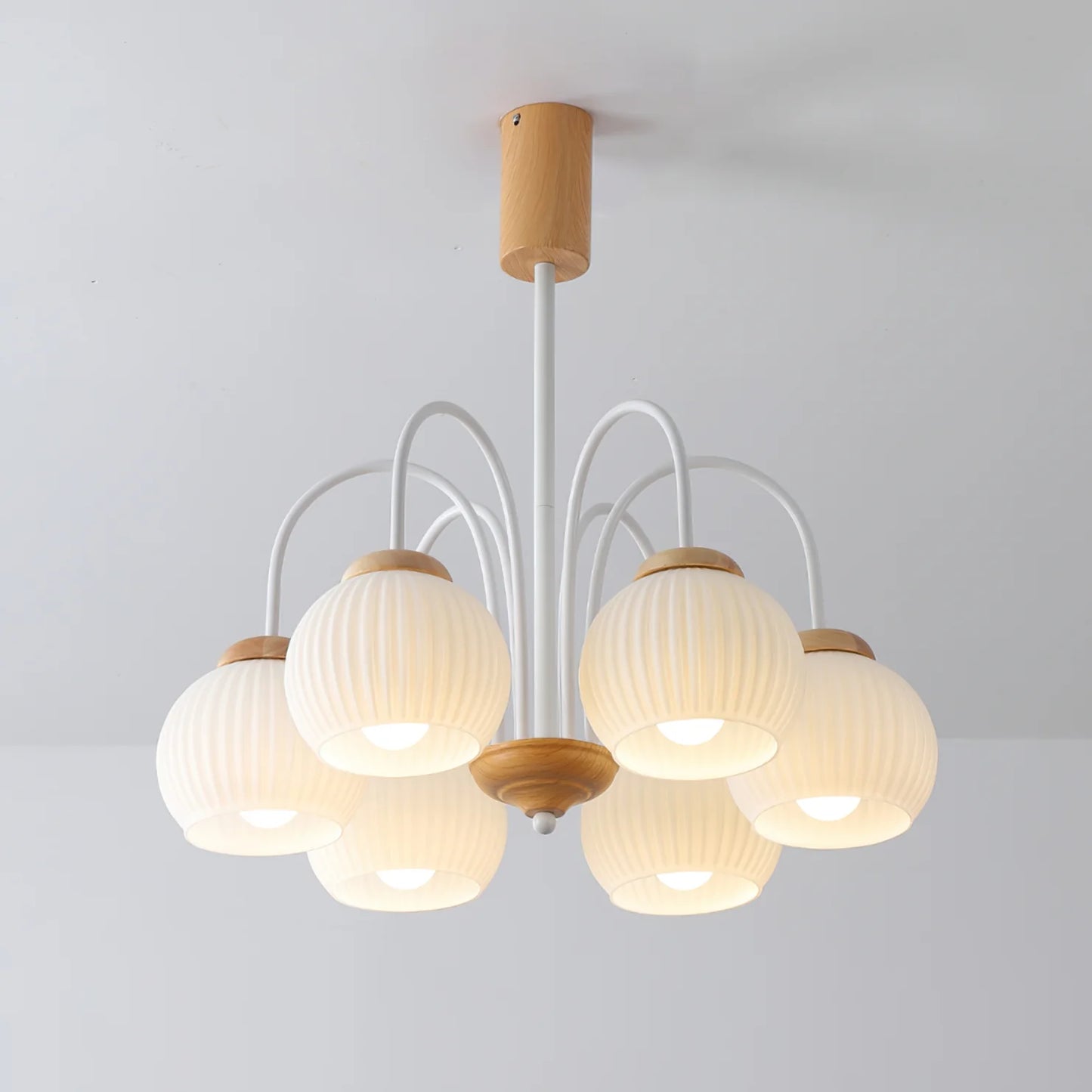 Molecural Wood Chandelier