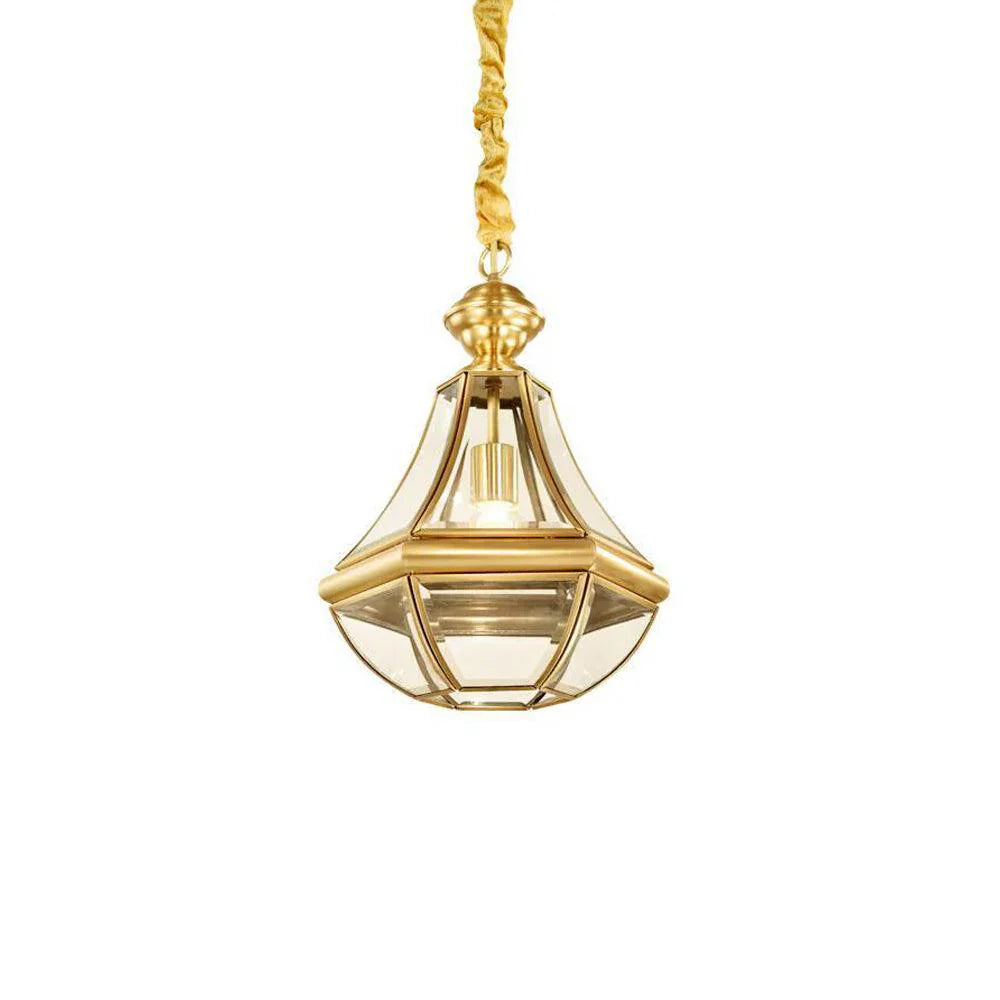 Monterey Polished Brass Outdoor Pendant Light
