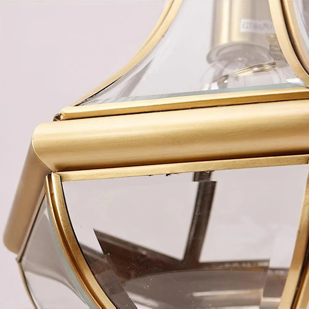 Monterey Polished Brass Outdoor Pendant Light