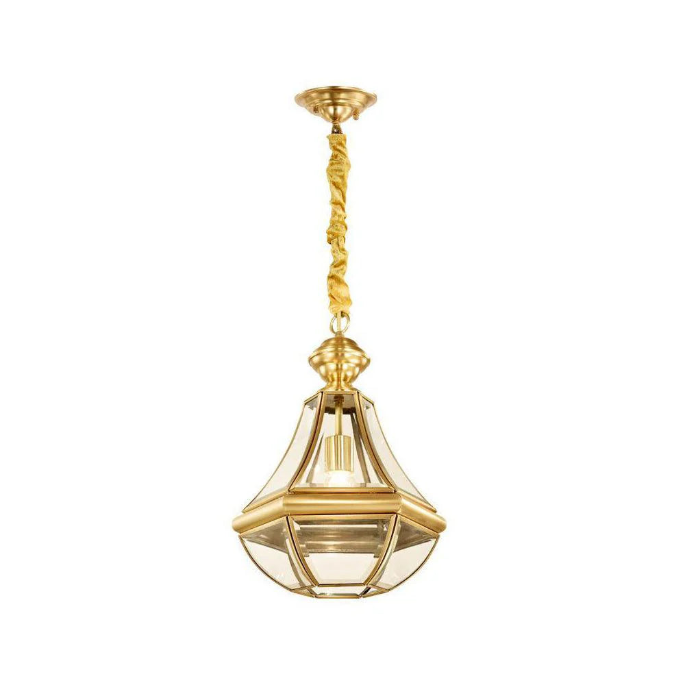 Monterey Polished Brass Outdoor Pendant Light