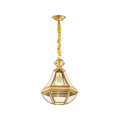 Monterey Polished Brass Outdoor Pendant Light