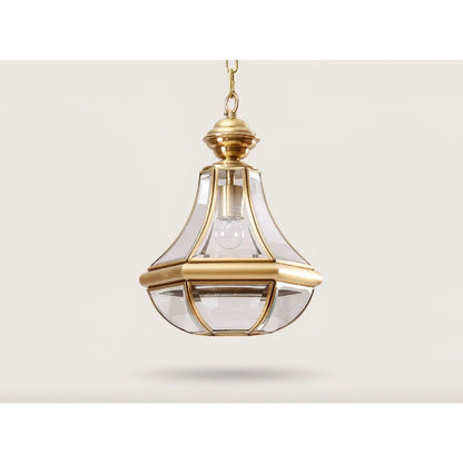 Monterey Polished Brass Outdoor Pendant Light