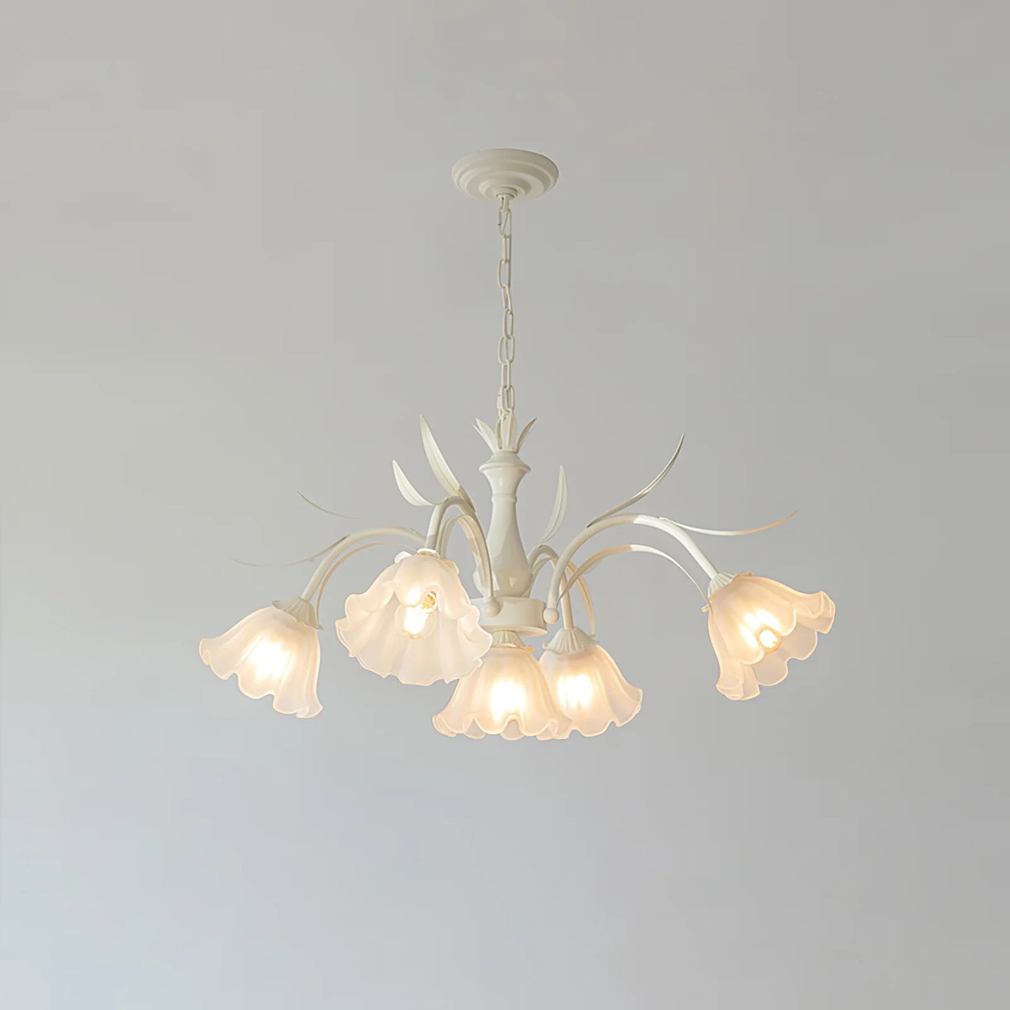 Murano Cream Chandelier