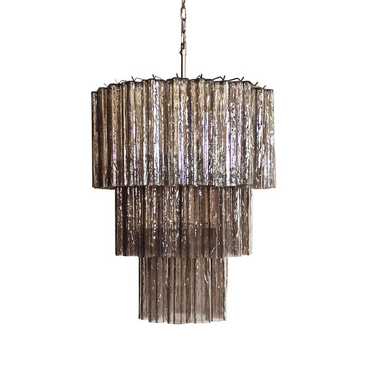 Murano Smoked Tubes Chandelier