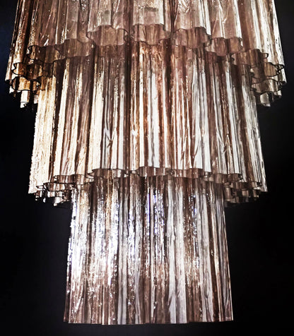 Murano Smoked Tubes Chandelier