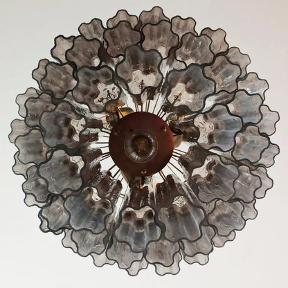Murano Smoked Tubes Chandelier