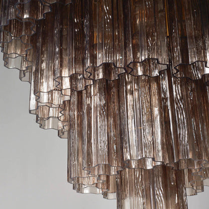Murano Smoked Tubes Chandelier