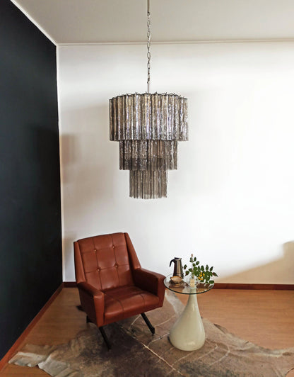Murano Smoked Tubes Chandelier