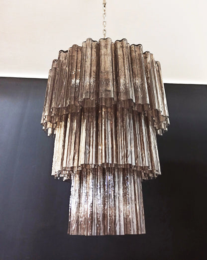 Murano Smoked Tubes Chandelier