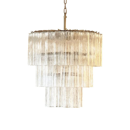 Murano Transparent Tubes Chandelier