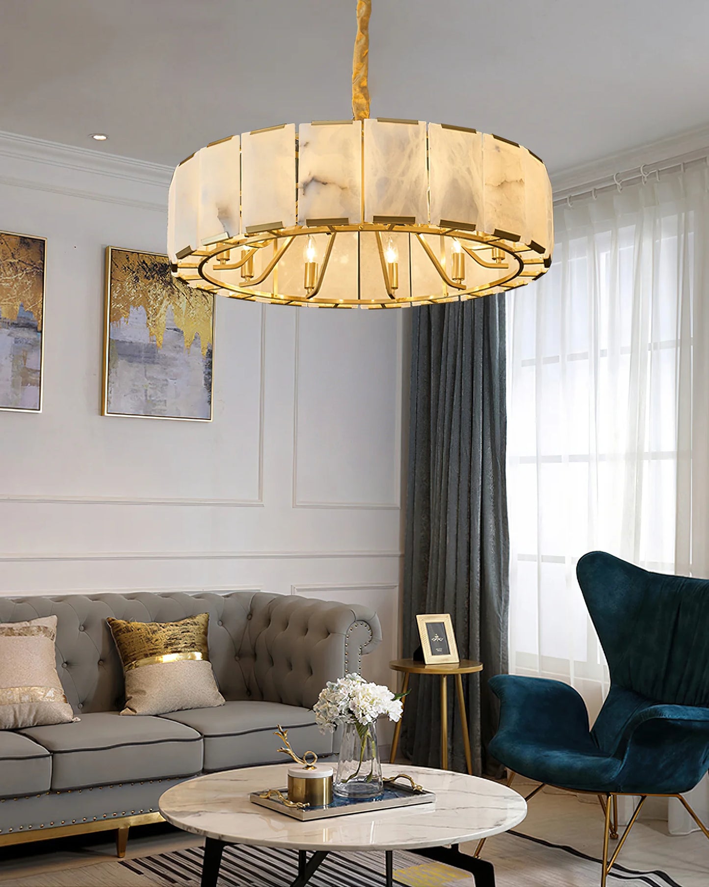 Nashima Alabaster Chandelier