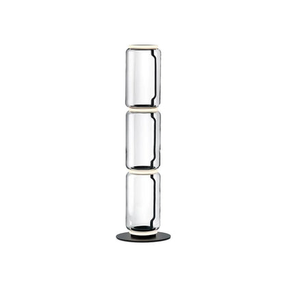 Bamboo Glass Floor Lamp