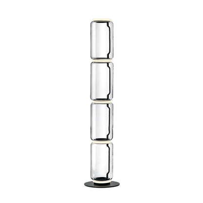 Bamboo Glass Floor Lamp