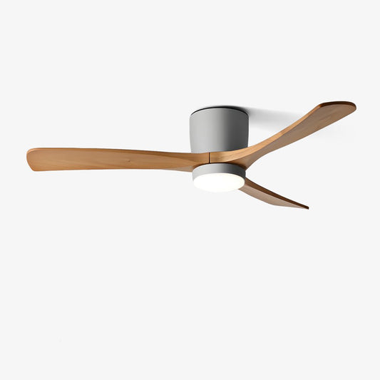 Nordic Wooden Ceiling Fan Light