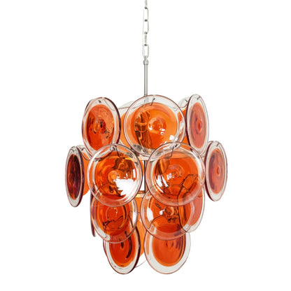 Orange Murano Vistosi Chandelier